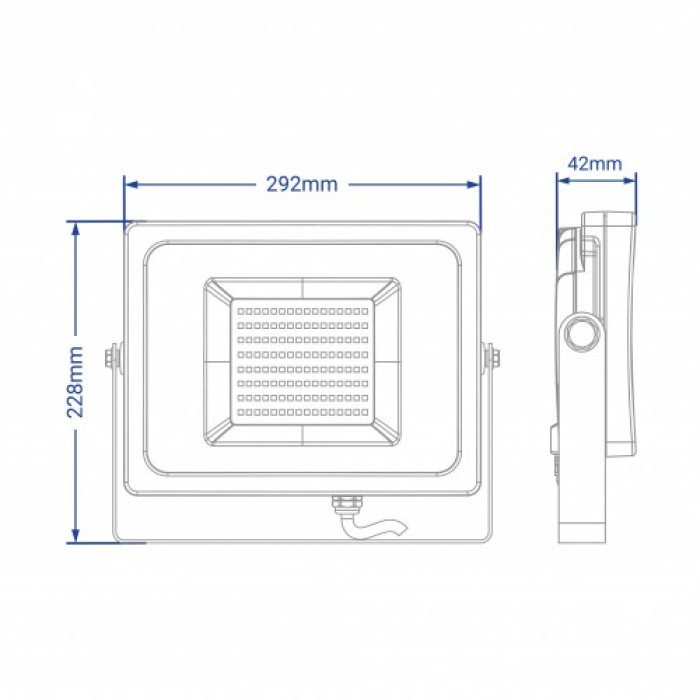 Світлодіодний прожектор Feron LL-810 100Вт 6400K IP65 чорний