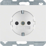Розетка Berker з з/к зах.контактів пол. білизна 16А/250В K.1 (47357009)