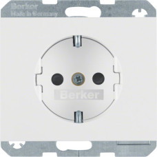 Розетка Berker з з/к зах.контактів пол. білизна 16А/250В K.1 (47357009)
