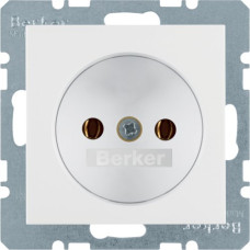 Розетка Berker без ж/к, пол. белизна, 16А/250В K.1 6167157009