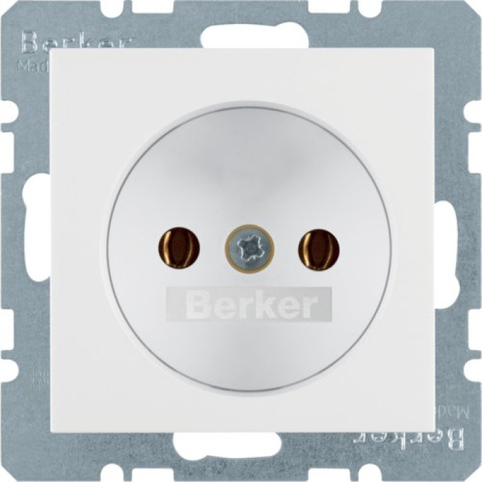 Розетка Berker без з/к пол. білизна 16А/250В K.1 (6167157009)