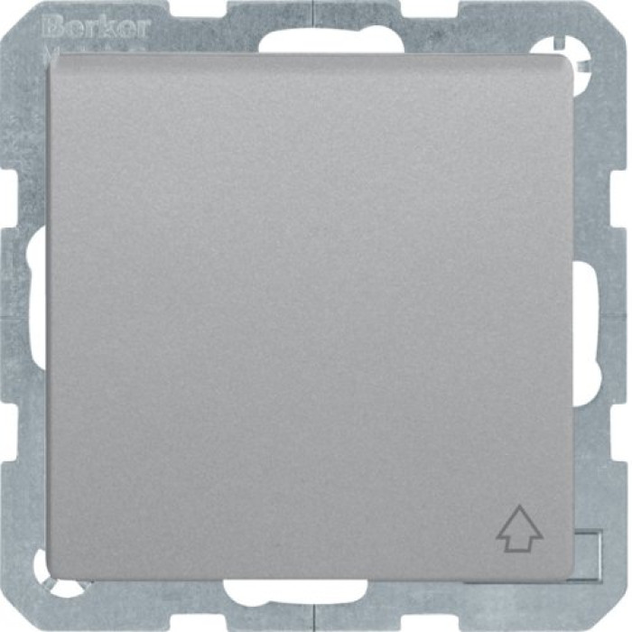 Розетка з з/к, кришка, зах.контактів, 16А/250В, алюміній, Q.x Berker 47516084
