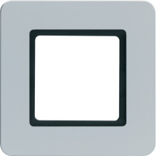 Рамка під LED-модуль 1-пост пластикова алюміній, Q.7 Berker 10116104