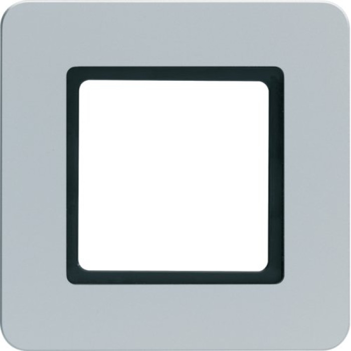 Рамка під LED-модуль 1-пост пластикова алюміній, Q.7 Berker 10116104