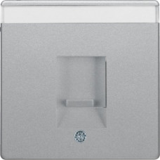Накладка Berker для суппортів під модуль RJ12/RJ45, алюміній, Q.х