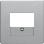 Накладка Berker для розеток для громкоговорителей, USB-розеток, алюминий, Q.х