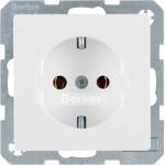 Розетка Berker з з/к, 16А/250В, пол. білизна, Q.х