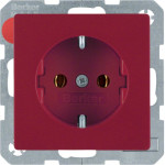 Розетка Berker з з/к, 16А/250В, червона, Q.х