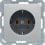 Розетка Berker з з/к 16А/250В алюміній Q.х
