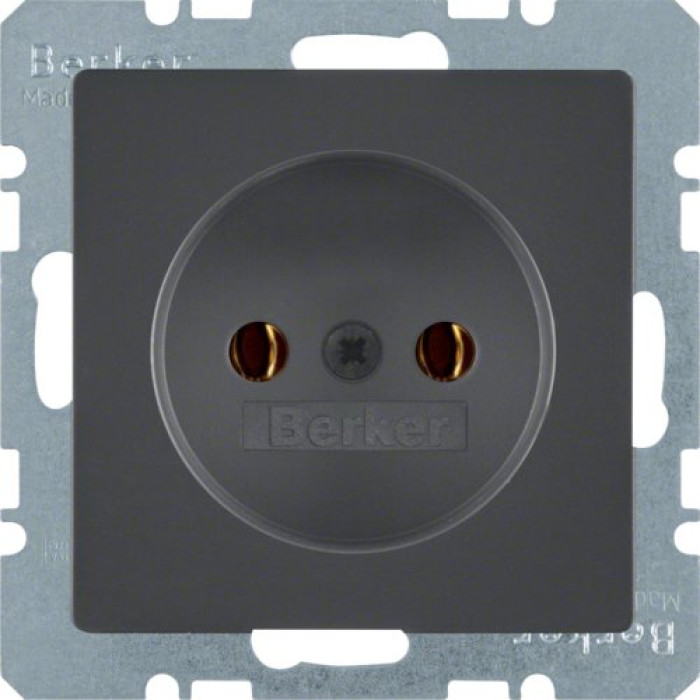 Розетка Berker без з/к, 16А/250В, антрацит, Q.х