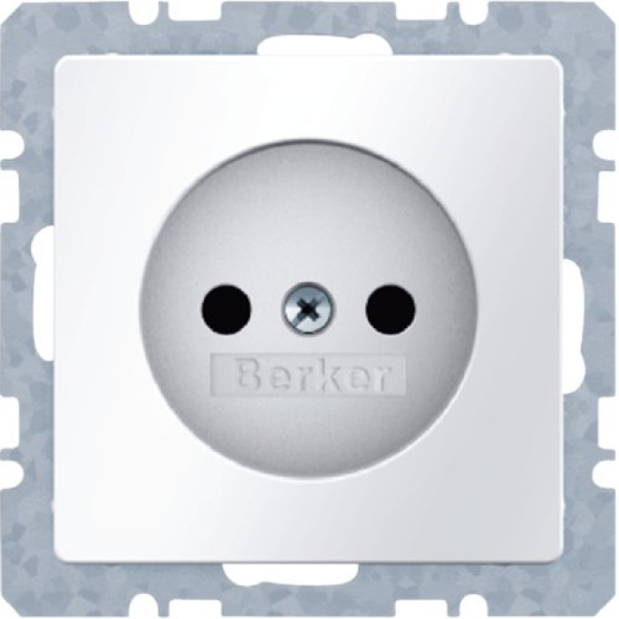 Розетка Berker без з/к, 16А/250В, пол. білизна, Q.х