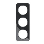 Рамка 3-поста пластик/чорний Berker R.1 (10132145)