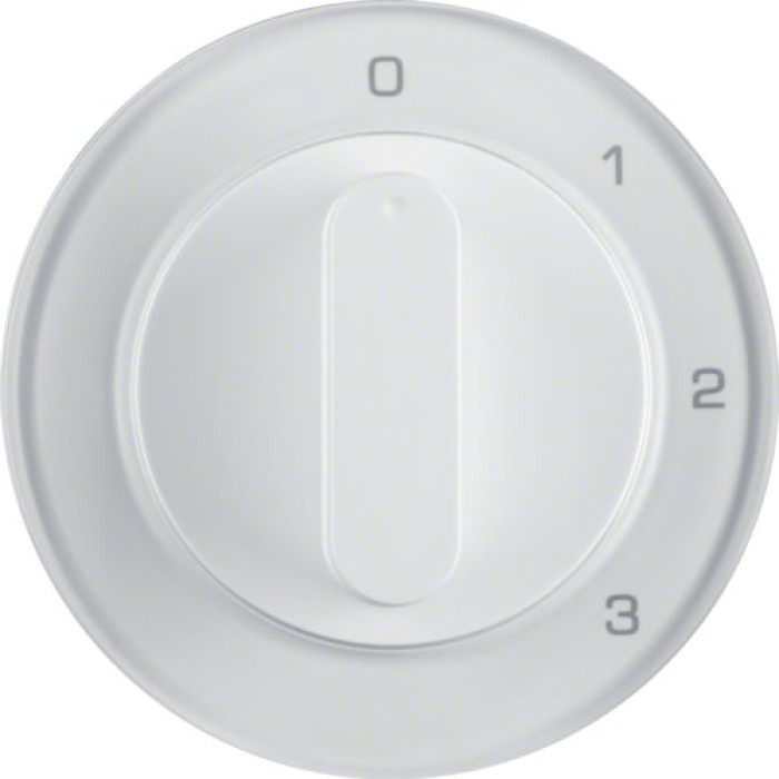 Центральна панель для 3-рівневого вимикача 0-1-2-3, полярна білизна, R.x Berker 1096208900