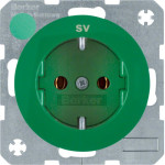 Розетка Berker з з/к червона з надписом SV,  16А/250В, R.1/R.3