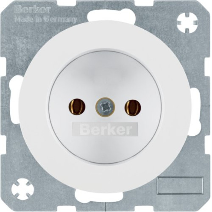 Розетка Berker без з/к, 16А/250В, пол. білизна, R.1/R.3