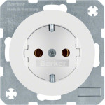 Розетка з з/к, гвинтові клеми, 16А/250В, полярна білизна, R.x Berker 41432089