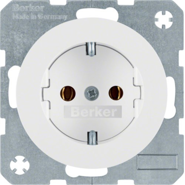 Розетка з з/к, гвинтові клеми, 16А/250В, полярна білизна, R.x Berker 41432089