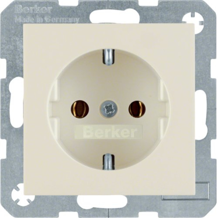 Розетка Berker з з/к біла 16А/250В S.1