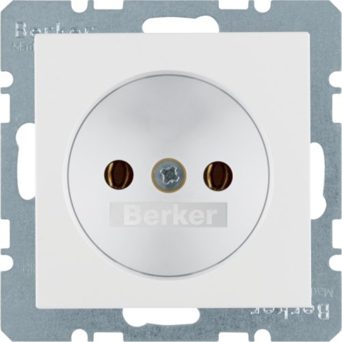 Розетка Berker без ж/к, пол. белизна, 16А/250В S.1 6167031909