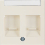 Накладка Berker для суппортів під 2 модулі RJ12/RJ45 біла S.1 (11818982)