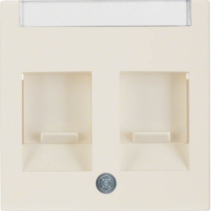 Накладка Berker для суппортів під 2 модулі RJ12/RJ45 біла S.1 (11818982)