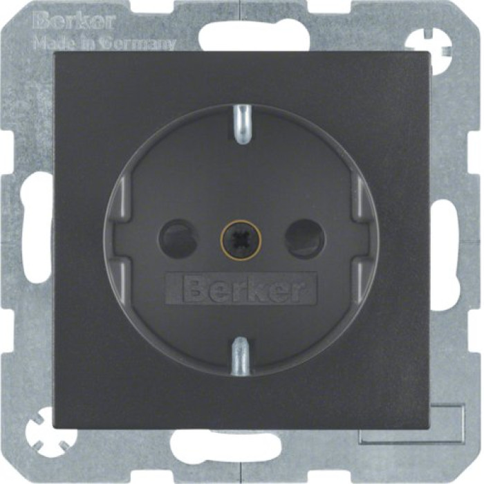 Розетка Berker з з/к зах.контактів антрацит 16А/250В S.1 (47231606)