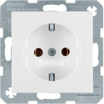 Розетка Berker з з/к пол. білизна-matt 16А/250В S.1 (47431909)