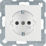 Розетка Berker з з/к зах.контактів пол. білизна 16А/250В S.1 (47238989)