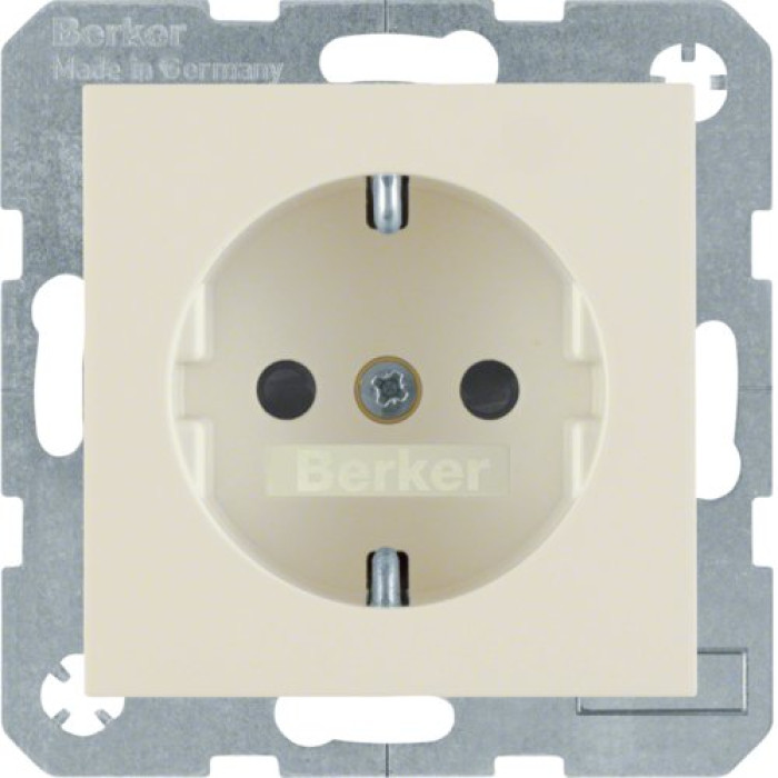Розетка Berker з з/к зах.контактів біла 16А/250В S.1 (47238982)