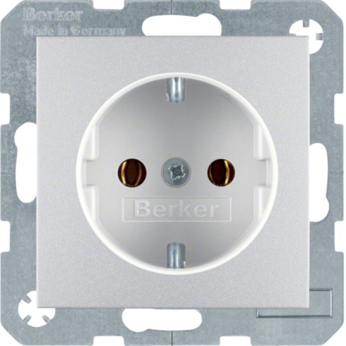 Розетка Berker з з/к алюміній 16А/250В S.1 (47431404)