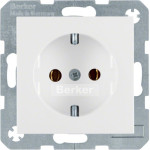 Розетка Berker з з/к пол. білизна 16А/250В S.1