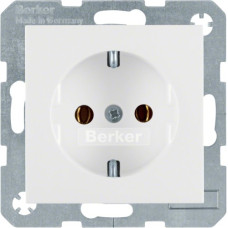 Розетка Berker з з/к пол. білизна 16А/250В S.1