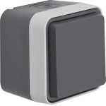 Розетка з з/к з зах.контактів IP55 сіра 16А/250В W.1 Berker (47633505)