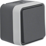 Переключатель Berker IP55 серый 10АX/250В W.1