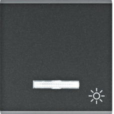 Кнопка Hager Lumina-2 «Свет» черный