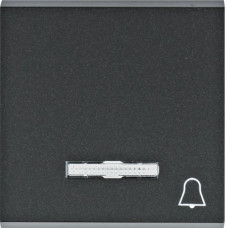 Кнопка Hager Lumina-2 «Звонок» черный