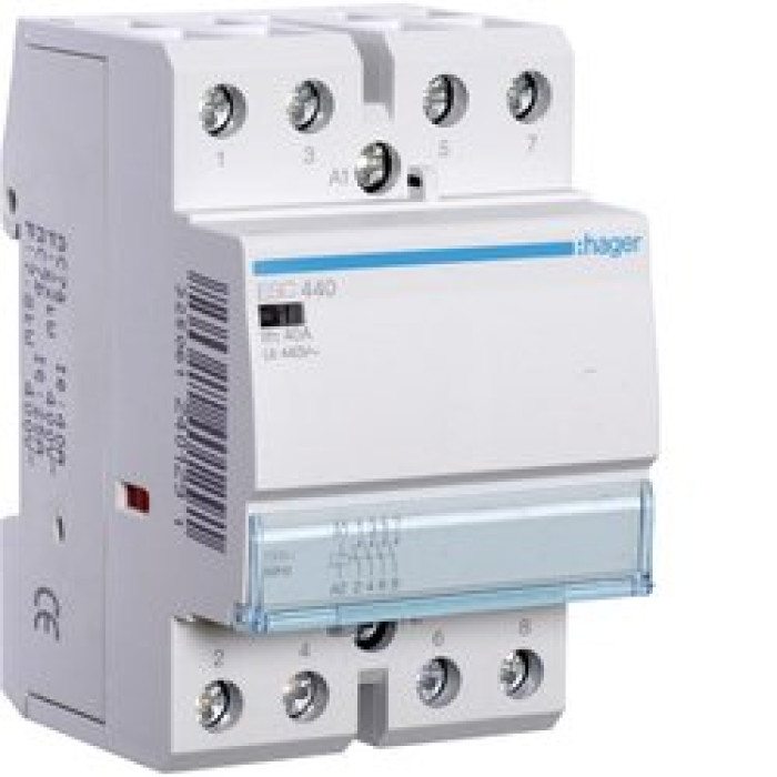 Контактор Hager 40A 4НО 230/240В, 50Гц