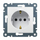 Розетка Hager Lumina-2 з заземлення. біла (WL1050)