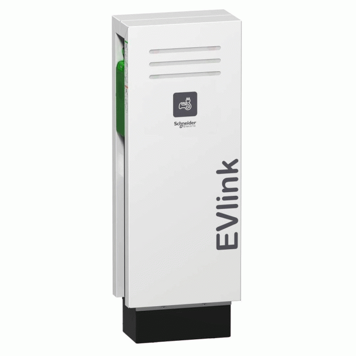 Зарядна станція Schneider Electric Evlink parking 2xT2 підлоги 22кВт, 32A RFID