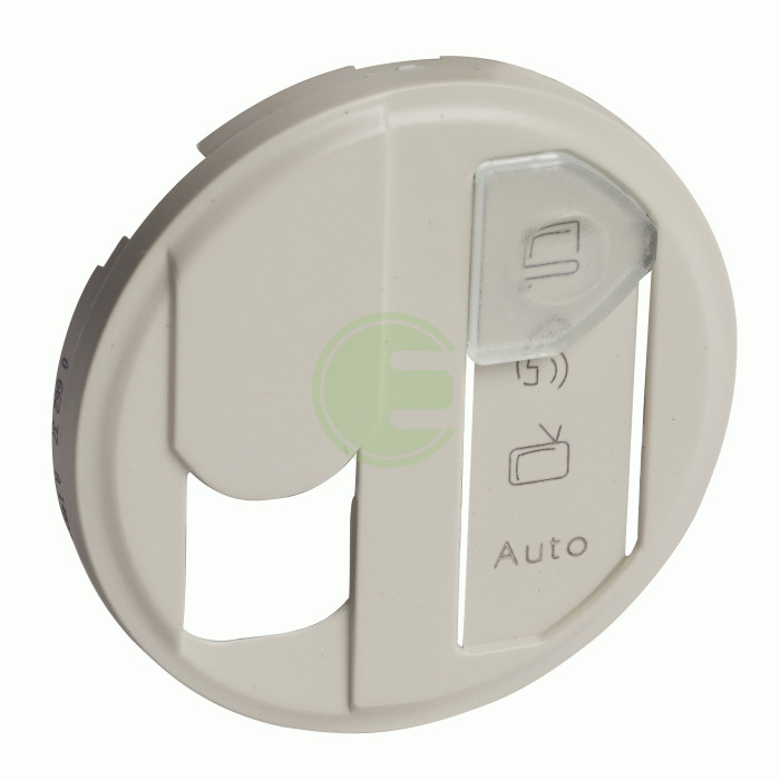 ЛП розетки Legrand Celiane 1xRJ45 cat 6 STP етикетка слонова кістка