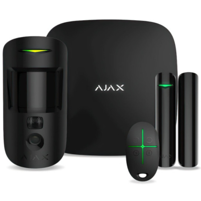 StarterKit Cam black EU комплект охоронної сигналізації AJAX