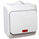 Вимикач Schneider Electric Cedar Plus 1-клавішний з підсвіткою IP44 16А білий