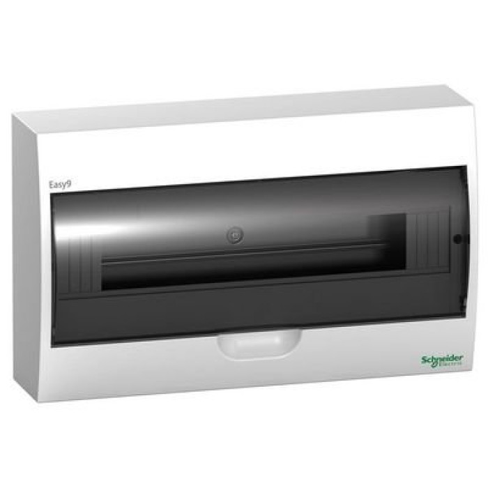 Щит Schneider Electric Easy9 навісний 18 модулів димч. двері IP40