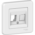Накладка Schneider Electric Leona RJ45 2 мод. білий