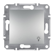 Кнопка Schneider Electric Asfora Plus «свет» алюминий
