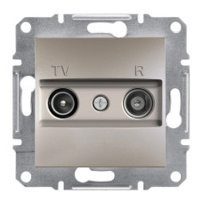 Розетка Schneider Electric Asfora Plus TV/R прохідна (8 дБ) бронза