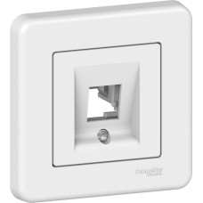 Накладка Schneider Electric Leona RJ45 1 мод. белый