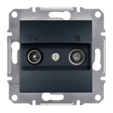 Розетка Schneider Electric Asfora Plus TV/R концевая (1 дБ) антрацит