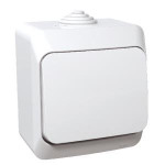 Вимикач Schneider Electric Cedar Plus 1-клавішний IP44 16А білий
