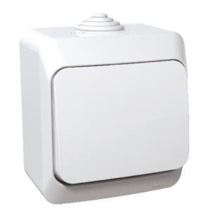 Выключатель Schneider Electric Cedar Plus 1-клавишный IP44 16А белый
